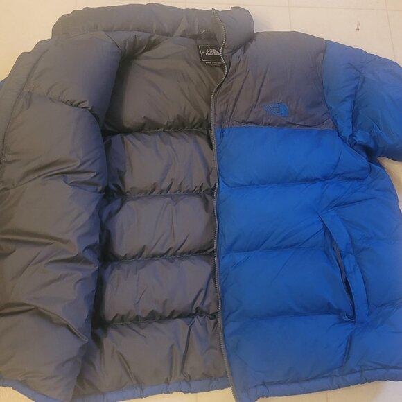 The North Face 700 STOW AWAY Puffer Blue/Grey Jacket Men's size XXL EUC - Picture 11 of 14